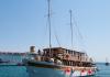 Traditional cruising ship Lopar - wooden motor sailer 1954  rental motor sailer Croatia