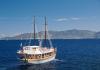 Traditional cruising ship Kneza - wooden motor sailer 1878  charter Split