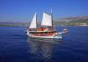 Traditional cruising ship Providnost - wooden motor sailer 1950