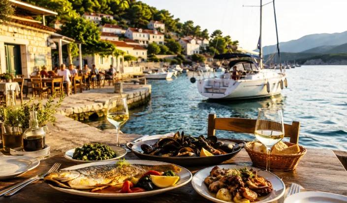 Gastronomy Along the Croatian Coast During a Yacht Charter