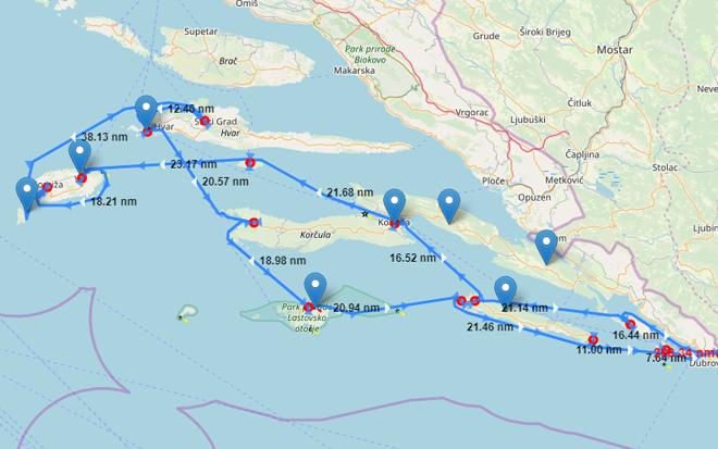 Sailing route planner