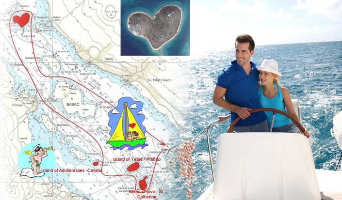 Make your Valentine's Day special by sailing around the Love island
